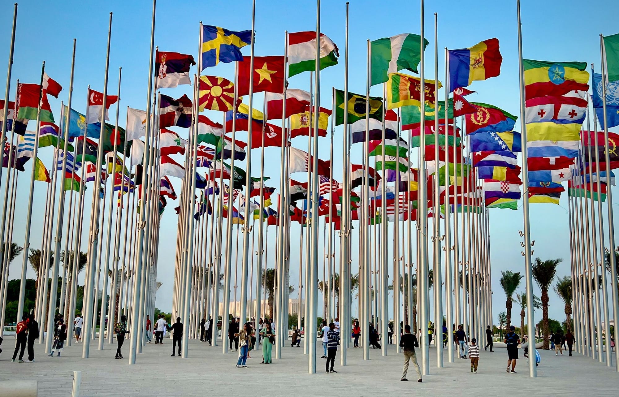 a bunch of flags that are next to each other